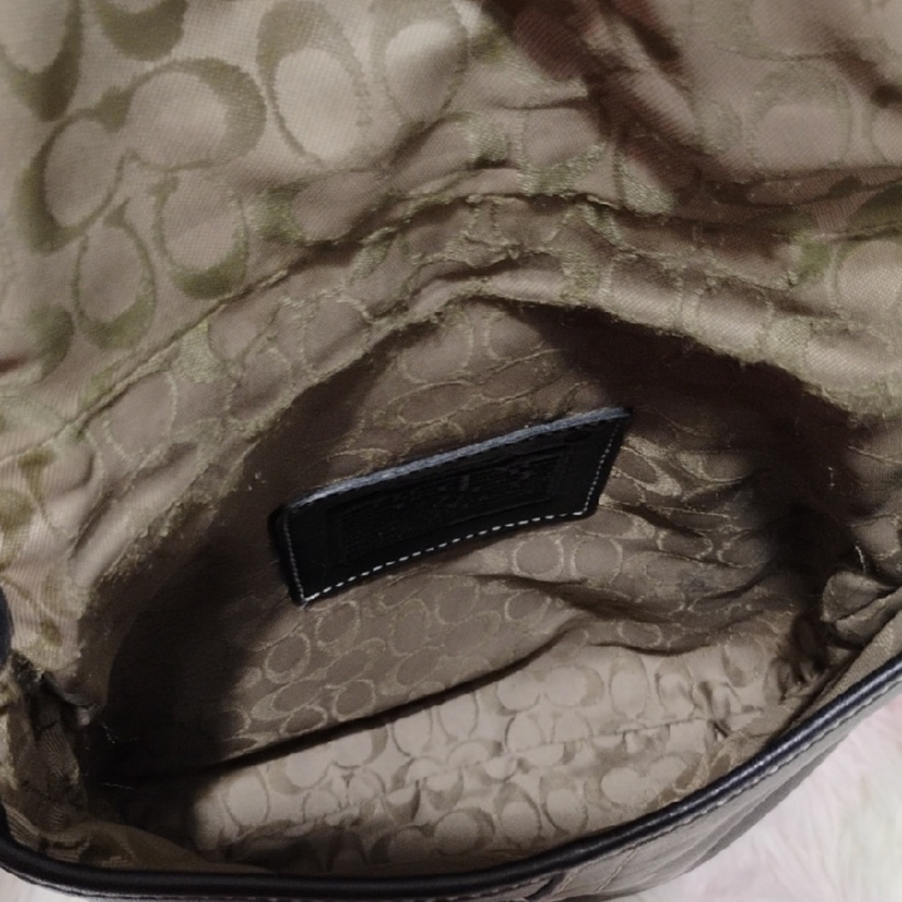 FLASH SALE!! Auth Coach Vintage Y2K Black Leather Shoulder/Crossbody Bag - Picture 7 of 15